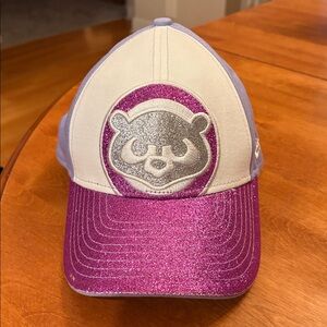 New Era White/Purple 84 Bear Shimmer Baseball hat
